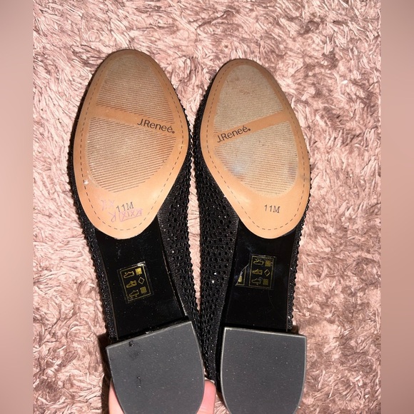 J.Renee Black block heels 11 wedding guest prom bridesmaid NWOT - Picture 8 of 10